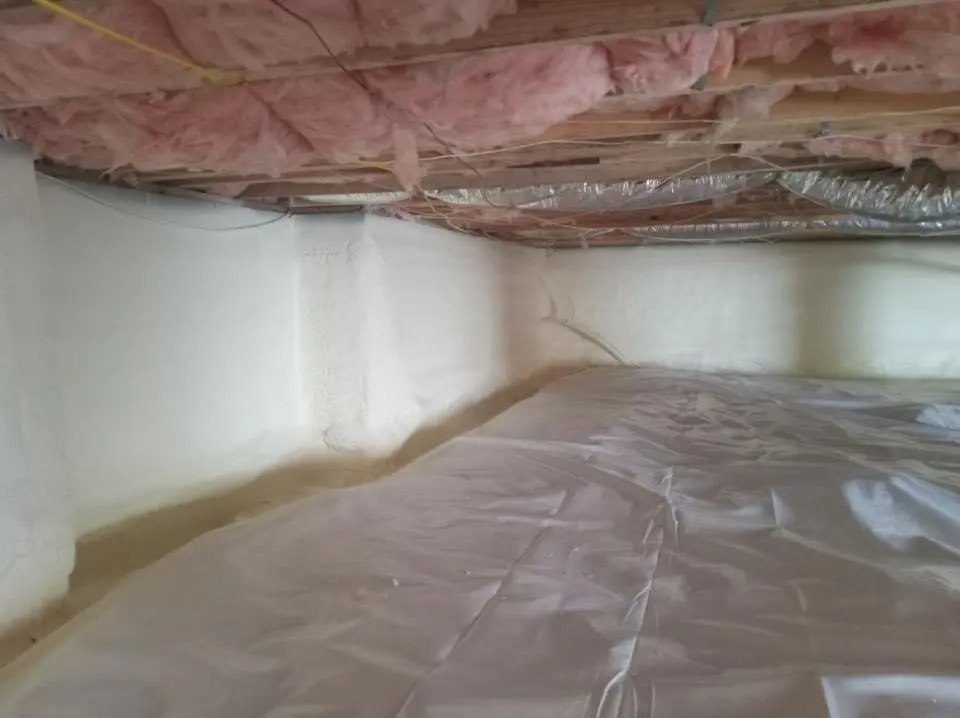 Crawl space encapsulation with closed-cell spray foam for Storm Damage Roof Repair in Hermosa Beach